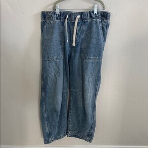 Pull On Barrel Jeans